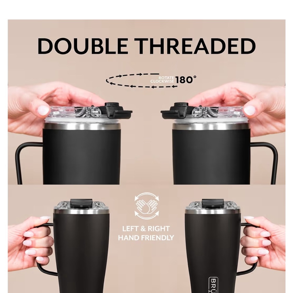 BrüMate Toddy XL 32oz 100% Leak-Proof White Insulated Tumbler - Picture 10 of 10